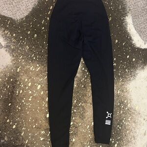 Orangetheory Black Womens leggings with White Logo